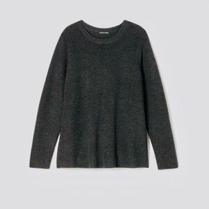 EILEEN FISHER 100% Extra Fine Merino Wool Crew Neck Sweater